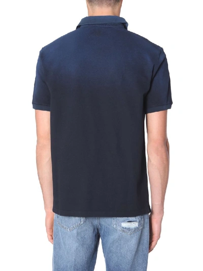 Shop Golden Goose Mitch Polo In Blu