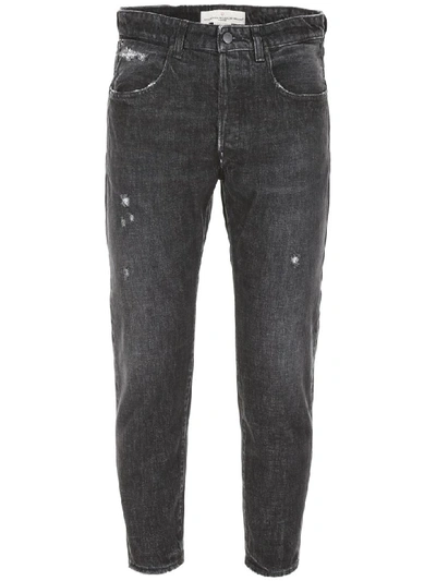 Shop Golden Goose Cropped Jeans In Grey Wash Vintage (grey)