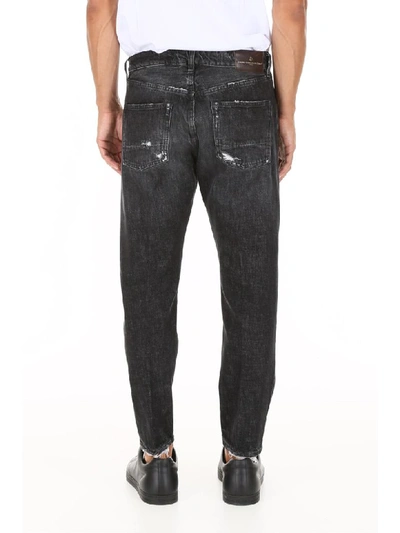 Shop Golden Goose Cropped Jeans In Grey Wash Vintage (grey)