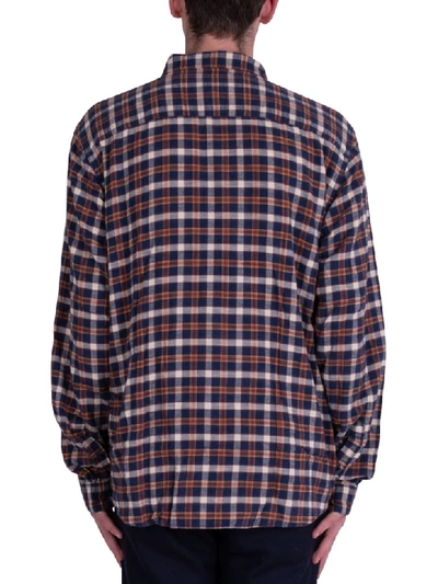 Shop Patagonia Long-sleeved Lightweight Fjord Flannel Shirt In Blu/marrone