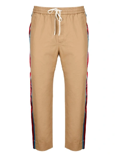 Shop Gucci Trousers In Brown