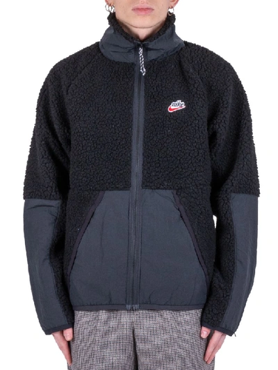 Nike Fleece Sherpa Jacket - Black/off Noir | ModeSens