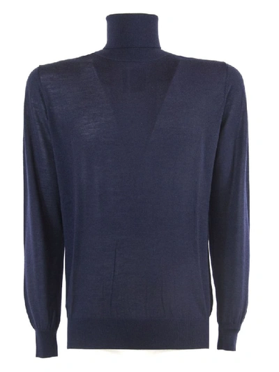 Shop Kangra Blue Merino Wool Sweater
