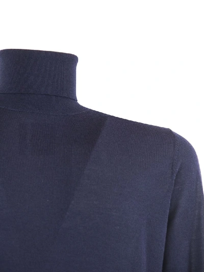 Shop Kangra Blue Merino Wool Sweater