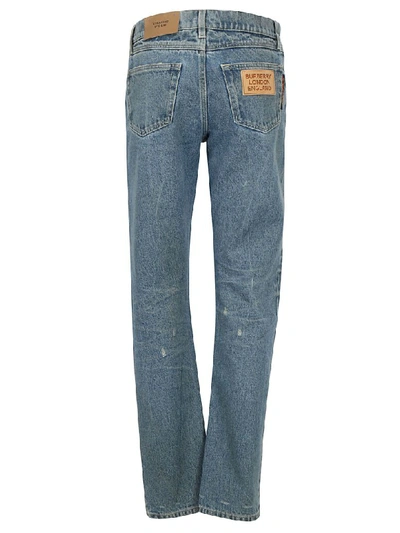 Shop Burberry Jeans In Mid Indigo Blue