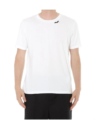 Shop Saint Laurent Bat Logo Tshirt In White