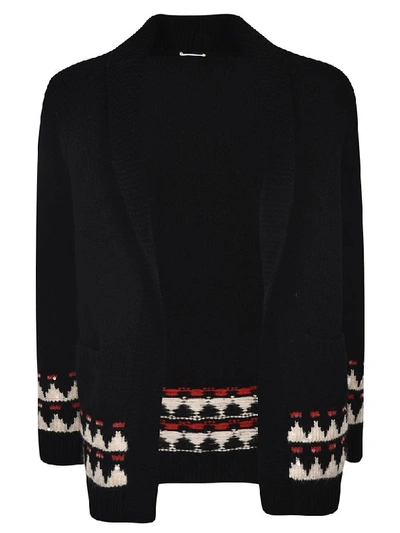 Shop Saint Laurent Knitted Cardigan In Black