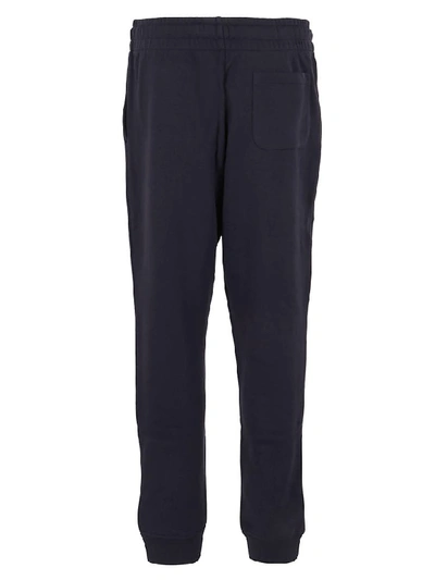 Shop Moschino Trousers In Dark Blue