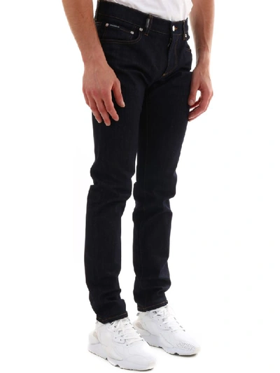 Shop Dolce & Gabbana Skinny Jeans Stretch In Blue