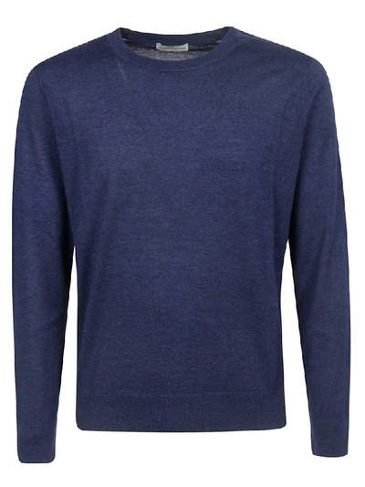 Shop Ballantyne Plutone Knitted Sweater In Blue