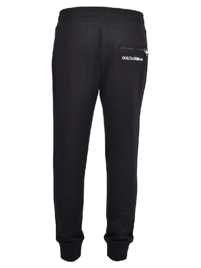 Shop Dolce & Gabbana Branded Trousers In Black