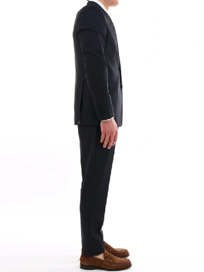 Shop Tonello Blue Micro-pinstripe Suit