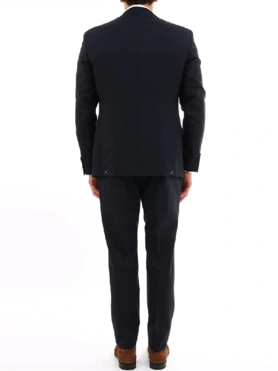 Shop Tonello Blue Micro-pinstripe Suit