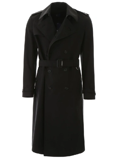 Shop Alexander Mcqueen Cotton Trench Coat In Black (black)