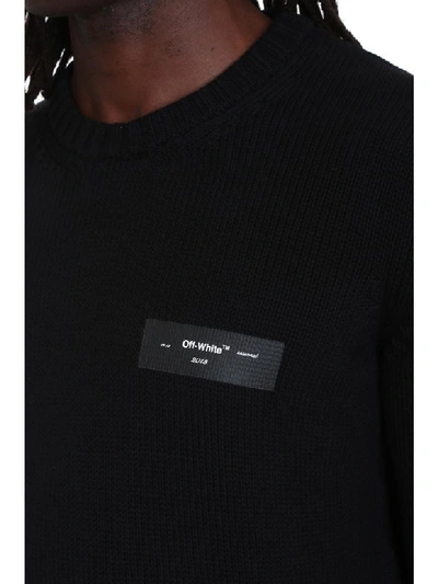 Shop Off-white Logo Knit Knitwear In Black Wool