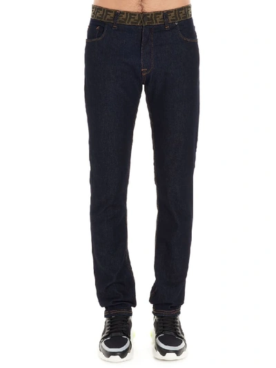 Shop Fendi Jeans In Blue