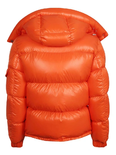 Shop Moncler Wilson Padded Jacket In Orange