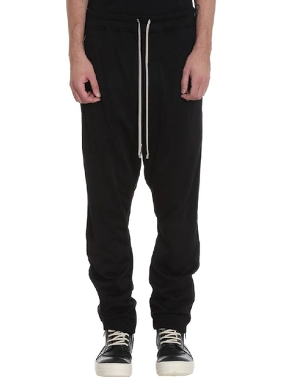 Shop Rick Owens Track Pants Pants In Black Viscose