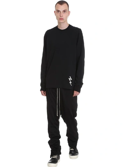 Shop Rick Owens Track Pants Pants In Black Viscose