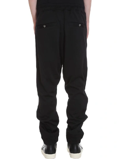 Shop Rick Owens Track Pants Pants In Black Viscose