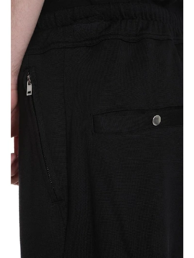 Shop Rick Owens Track Pants Pants In Black Viscose
