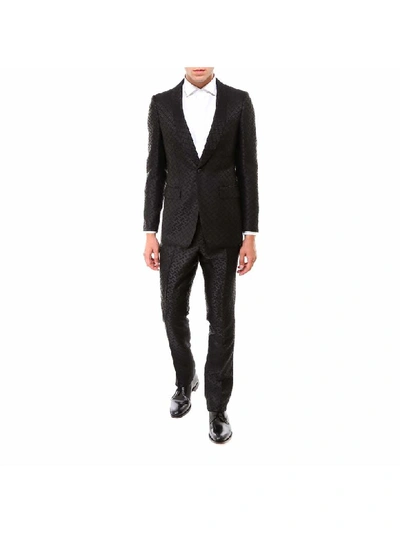 Shop Burberry Suit In Black