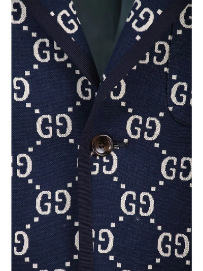 Shop Gucci Jacket In Blu