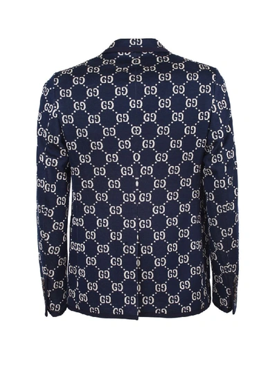 Shop Gucci Jacket In Blu