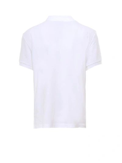 Shop Moschino Polo Shirt In White