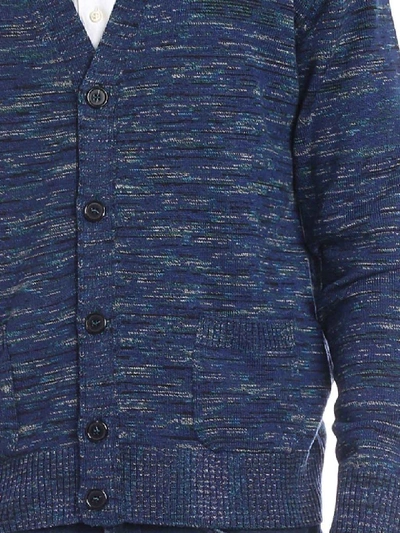 Shop Missoni Wool Cardigan In Blue