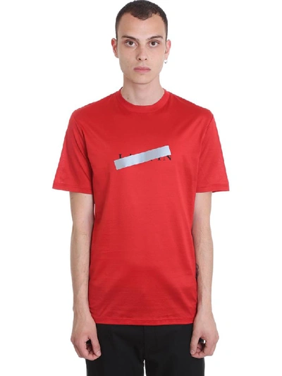 Shop Lanvin T-shirt In Red Cotton