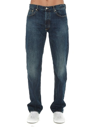 Shop Alexander Mcqueen Turn Up Jeans In Blue