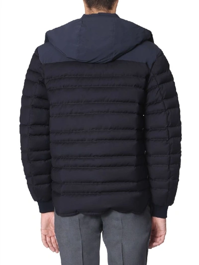 Shop Z Zegna Hooded Jacket In Blu