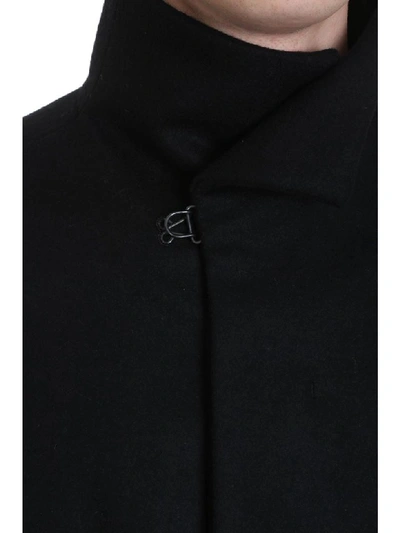 Shop Attachment Coat In Black Wool