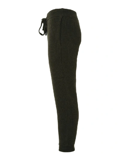 Shop Alanui Trousers In Military Green