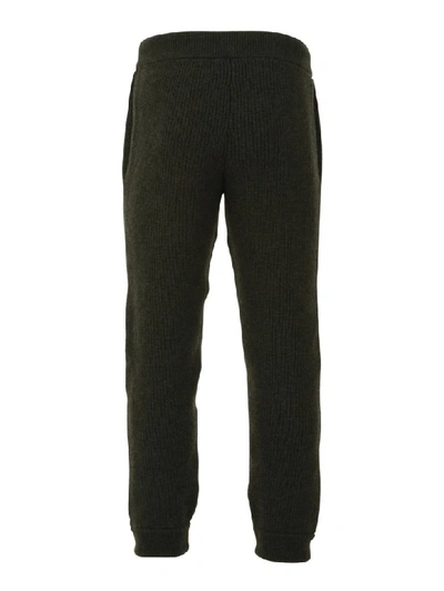 Shop Alanui Trousers In Military Green