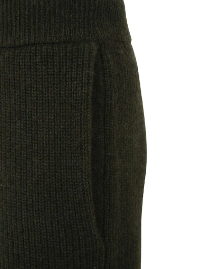 Shop Alanui Trousers In Military Green