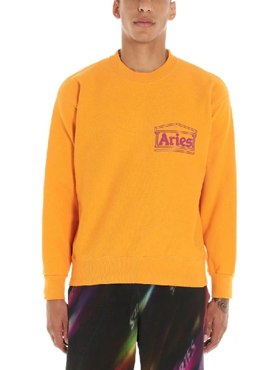 Shop Aries Sweatshirt In Orange