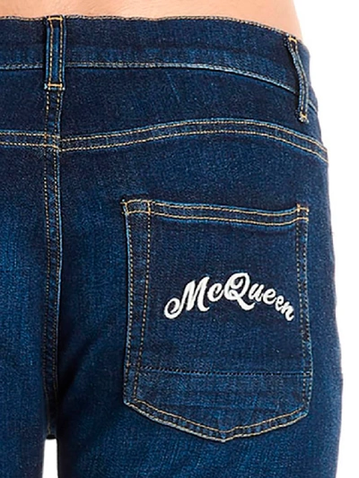 Shop Alexander Mcqueen Jeans In Blue