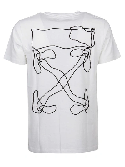 Shop Off-white T-shirt Abstract Arrows In White Black