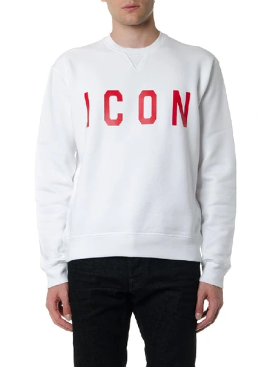 Shop Dsquared2 White Icon Cotton Sweatshirt