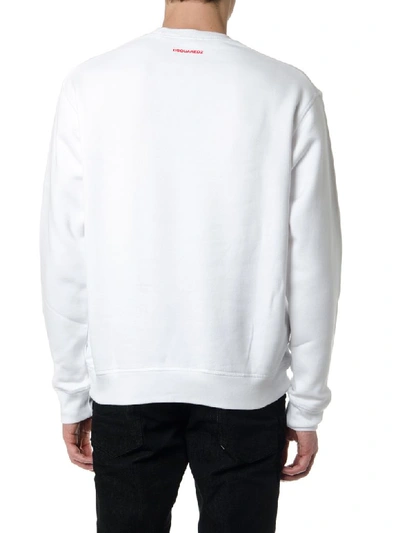 Shop Dsquared2 White Icon Cotton Sweatshirt