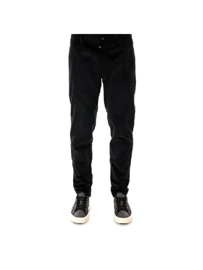 Shop Ferragamo Trousers In Black