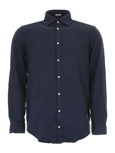 Shop Massimo Alba Genova Shirt In Blu (blue)