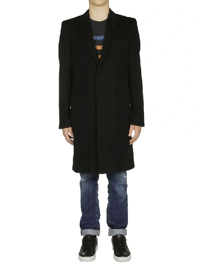 Shop Dolce & Gabbana Single-breasted Tailored Coat In Black