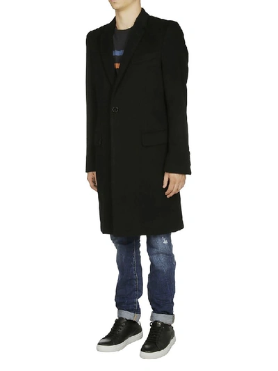 Shop Dolce & Gabbana Single-breasted Tailored Coat In Black