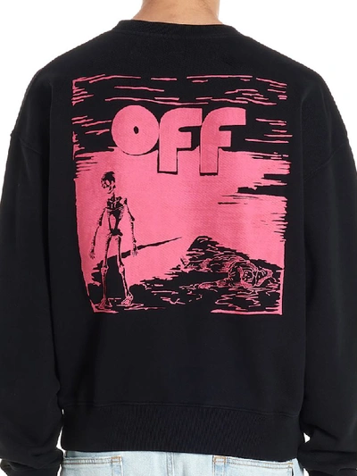 Shop Off-white Skull Floating Sweatshirt In Black