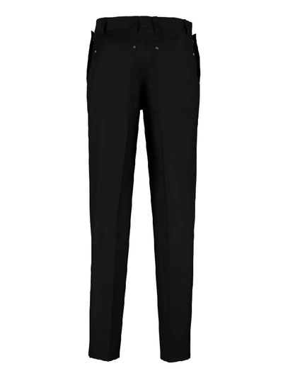 Shop Burberry Wool And Mohair Tailored Trousers In Black