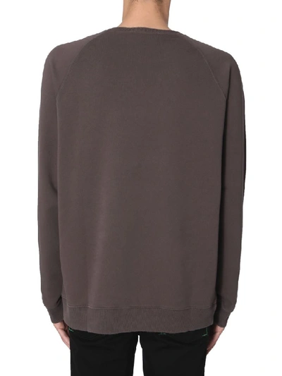 Shop Givenchy Sweatshirt With Embroidered Logo In Grigio