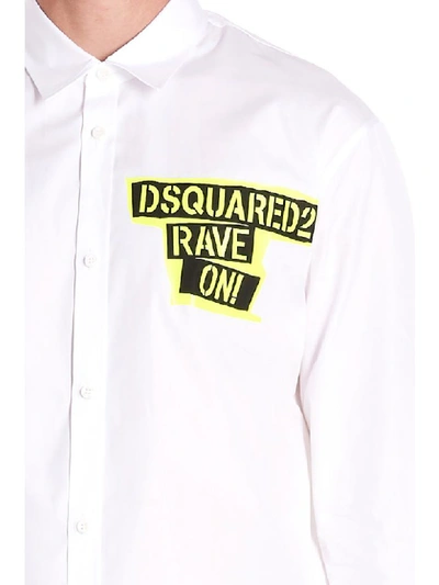 Shop Dsquared2 Rave On Shirt In White